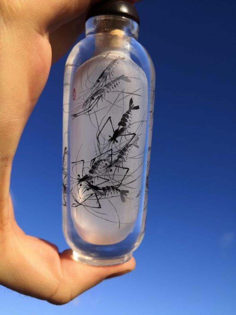 snuiffles glas - Chinees - garnalen - prachtig, Ophalen of Verzenden