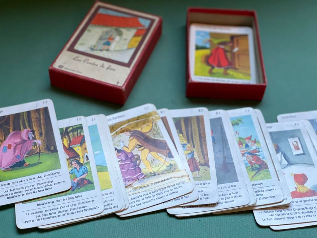 Vintage sprookjes-kaartenset “Les Contes de fées”, Boeken, Ophalen of Verzenden