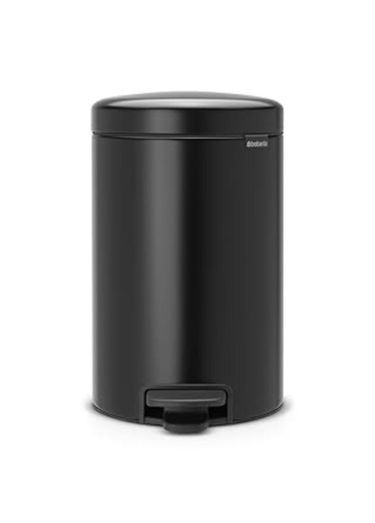 Brabantia Newicon pedaalemmer | 12 L | zwart | Nieuw, Huis en Inrichting, Woonaccessoires | Prullenbakken, Nieuw, Kunststof, Minder dan 50 cm