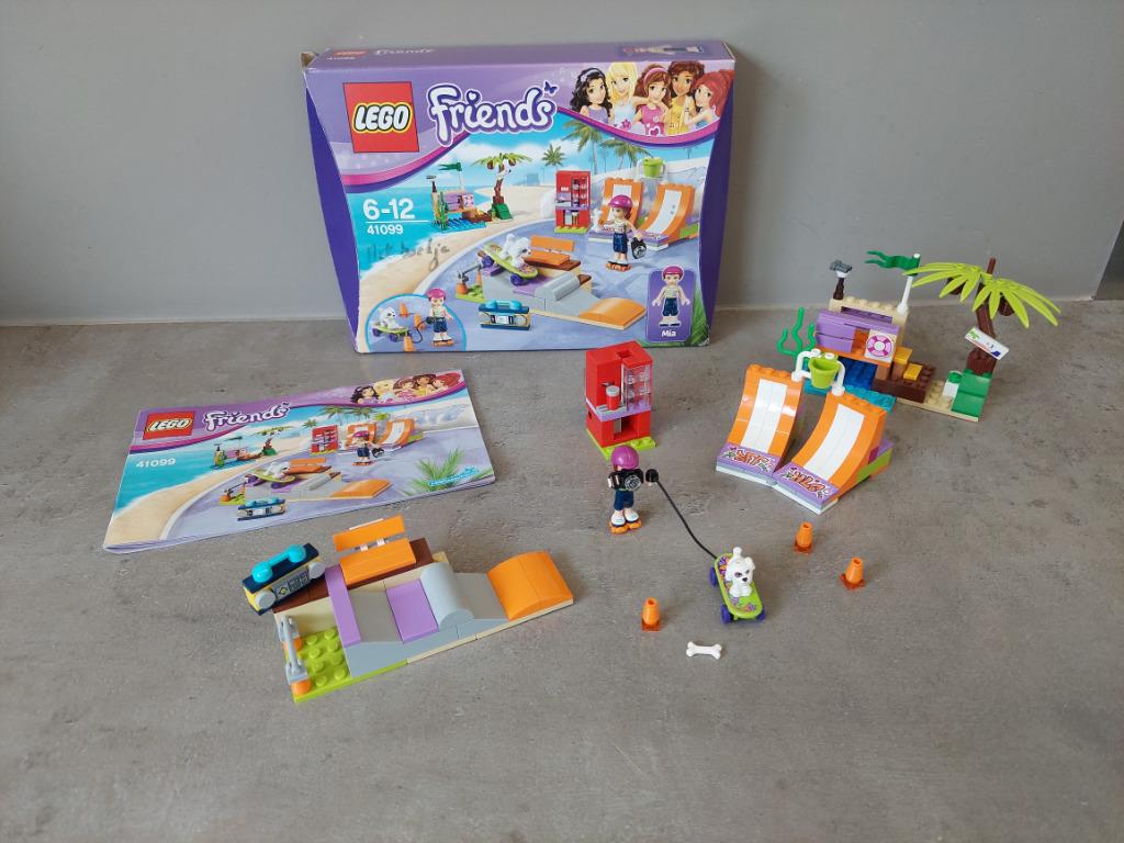 Lego Friends - 41099 - Heartlake Skate Park, Ophalen of Verzenden, Zo goed als nieuw, Complete set, Lego