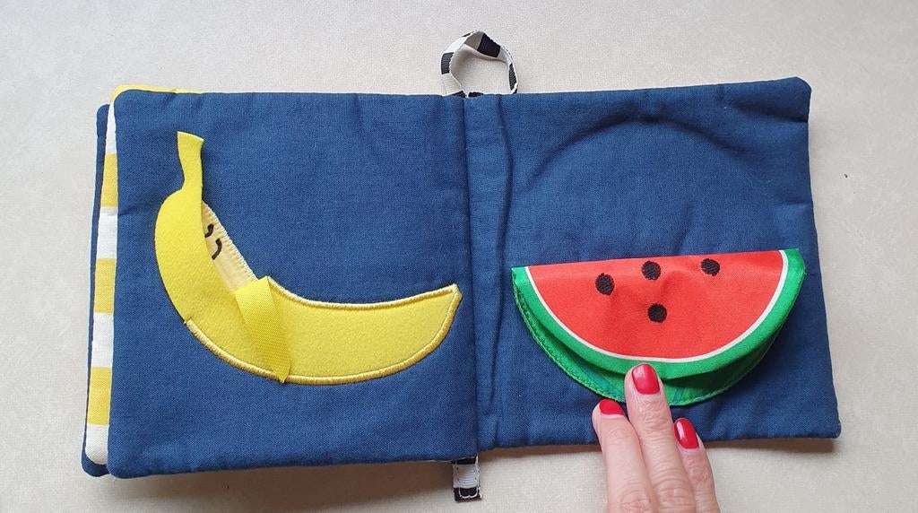 Tof ontdek, voel en geluidenboekje over fruit, Boeken, Ophalen of Verzenden, Zo goed als nieuw, Uitklap-, Voel- of Ontdekboek
