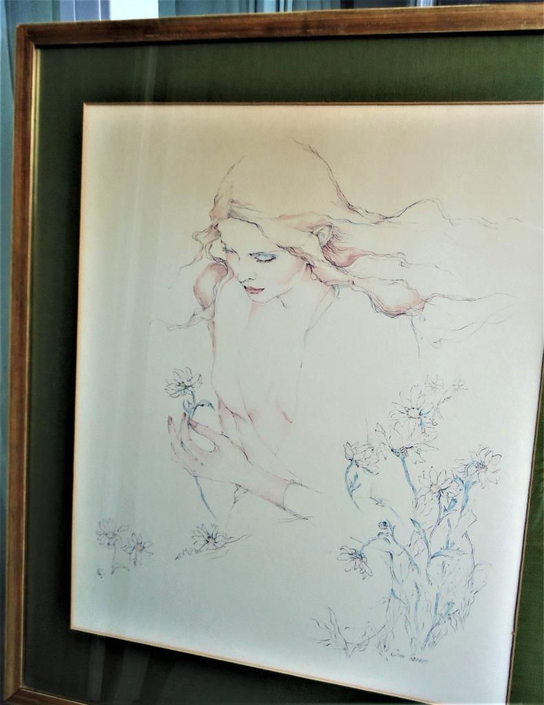 Aquarel Kunst Susan Obrant She Loves Me 80 x 70😍👀🎁💎👌, Ophalen of Verzenden