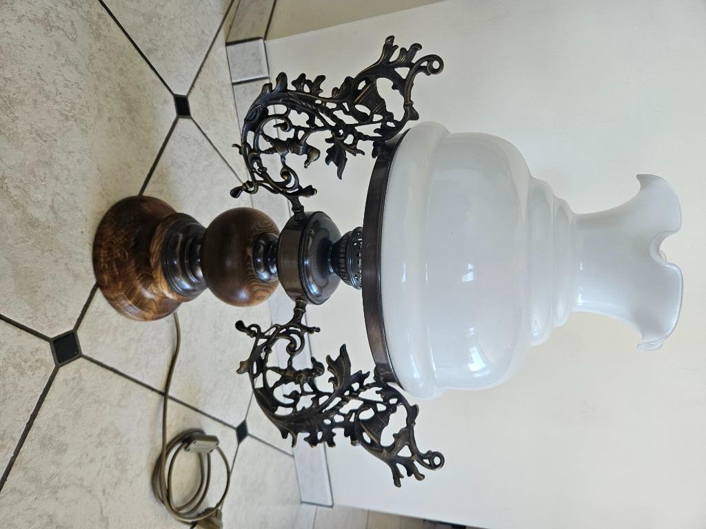 Lampe de table/salon, Ancien, Comme neuf, Enlèvement, Verre
