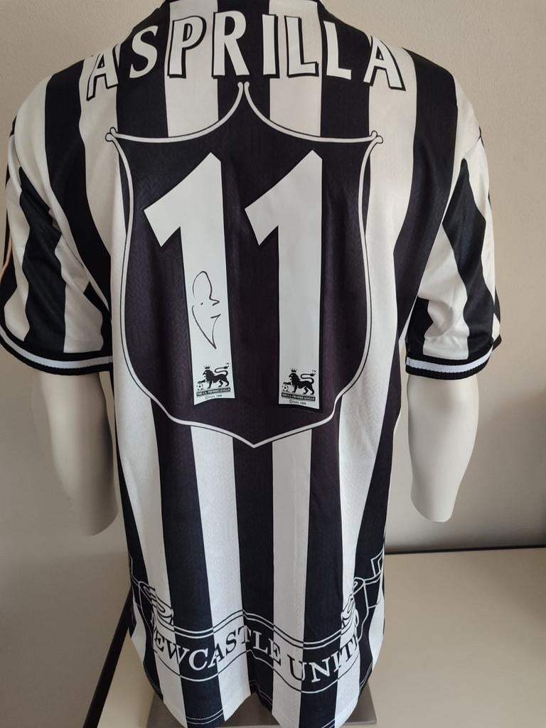 Faustino Asprilla gesigneerd Newcastle United shirt met coa, Ophalen of Verzenden, Nieuw, Shirt