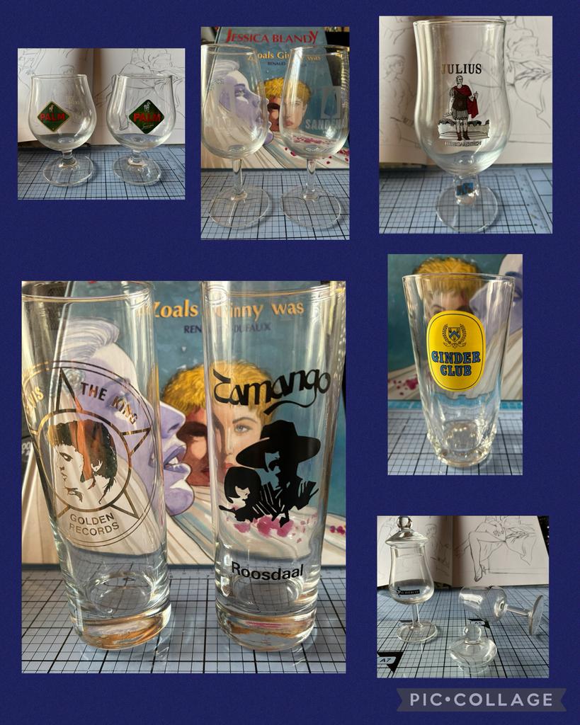 Belle collection de verres anciens et un, Enlèvement ou Envoi, Comme neuf