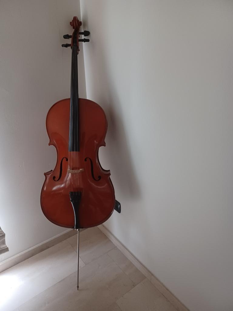 Violoncelle avec archet F. Pfretschner, étui, autoradio Witt, Musique & Instruments, Enlèvement, Comme neuf, Violoncelle 3/4