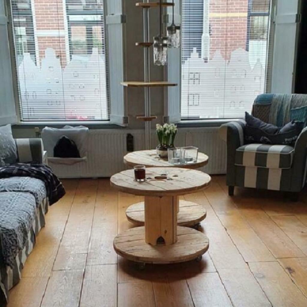 Houten haspel / kabelhaspel  / bobijn - diverse soorten, Ophalen of Verzenden, Gebruikt