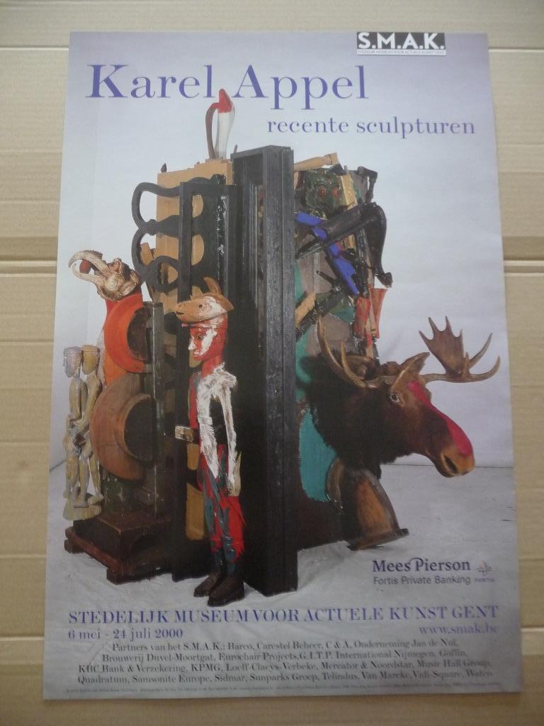 KAREL APPEL, ZELDZAME AFFICHE, STED.MUS.GENT 2000, Ophalen of Verzenden