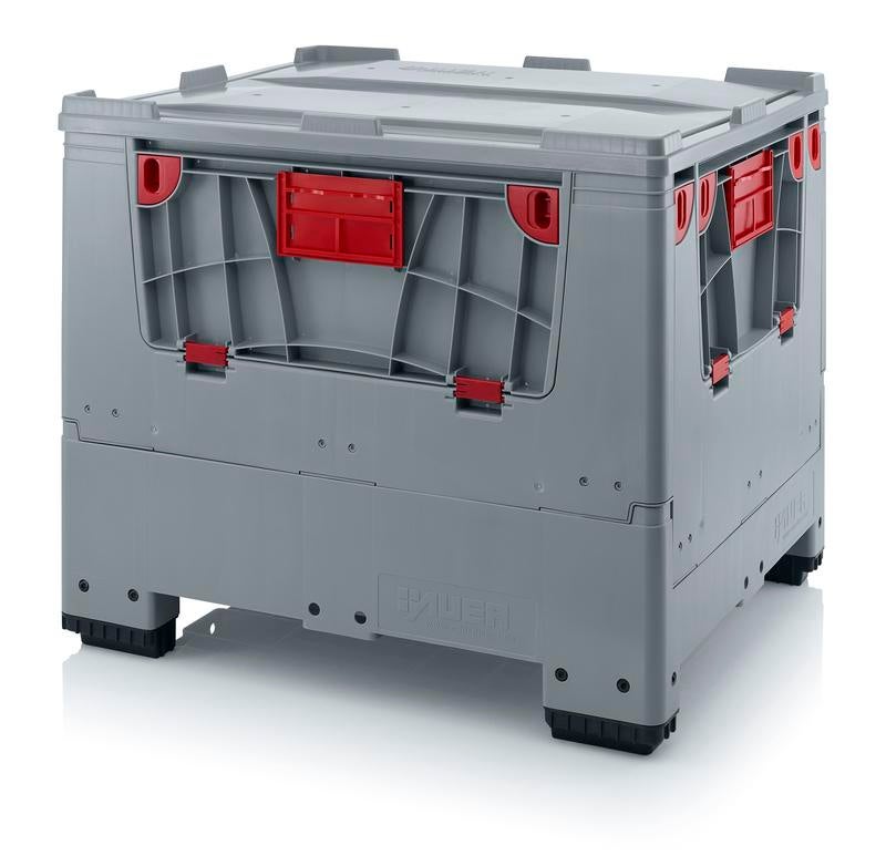 Opvouwbare AUER palletbox bigbox met 4 inwerpluiken + deksel, Enlèvement, Neuf