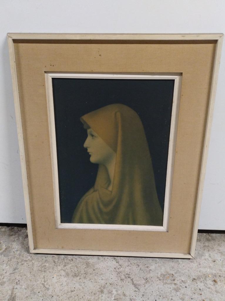 Portret / print of Saint Fabiola Jean-Jacques Henner, Antiek en Kunst, Ophalen of Verzenden