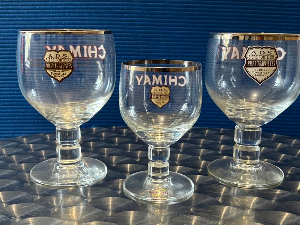 Set Chimay ADS/USA brillen, Ophalen of Verzenden, Nieuw, Bierglas
