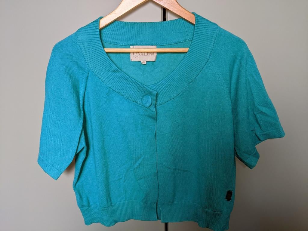 Korte gilet nieuw maat 46, appelblauwzeegroen, Kleding | Dames, Lena Lena, Maat 46/48 (XL) of groter, Nieuw, Ophalen of Verzenden