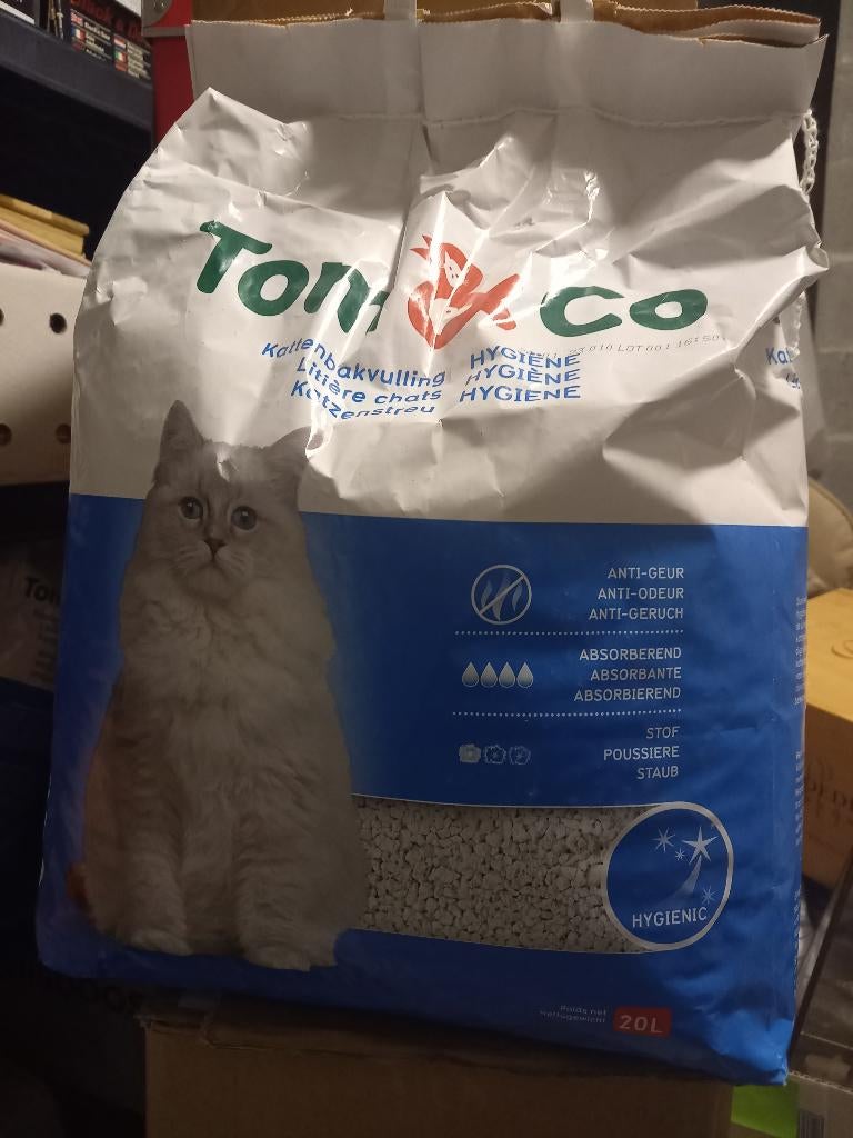 2.5 zakken kattenbakvulling van 20 liter, Ophalen, Nieuw
