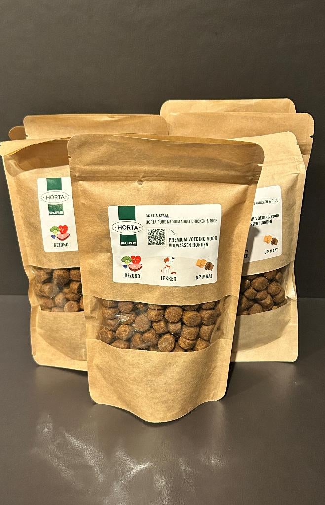 7 x Horta pure medium adult chicken & rice 180g, Dieren en Toebehoren, Ophalen of Verzenden, Hond