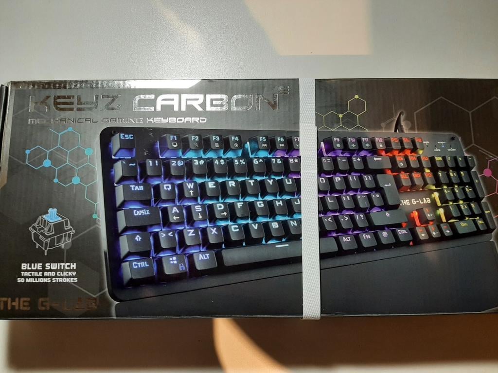 Mechanisch gaming toetsenbord the G lab keyz carbon, Computers en Software, G lab, Gaming toetsenbord, Azerty, Ophalen of Verzenden
