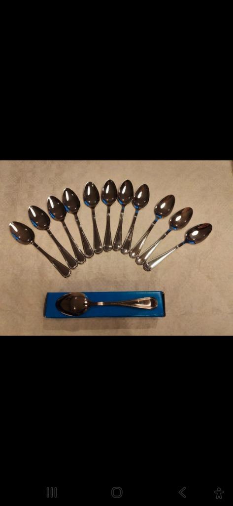 Set lepels Cucchiai Frutta ITALIA, Huis en Inrichting, Keuken | Bestek, Ophalen of Verzenden, Nieuw, Inox of Chroom, Los bestek