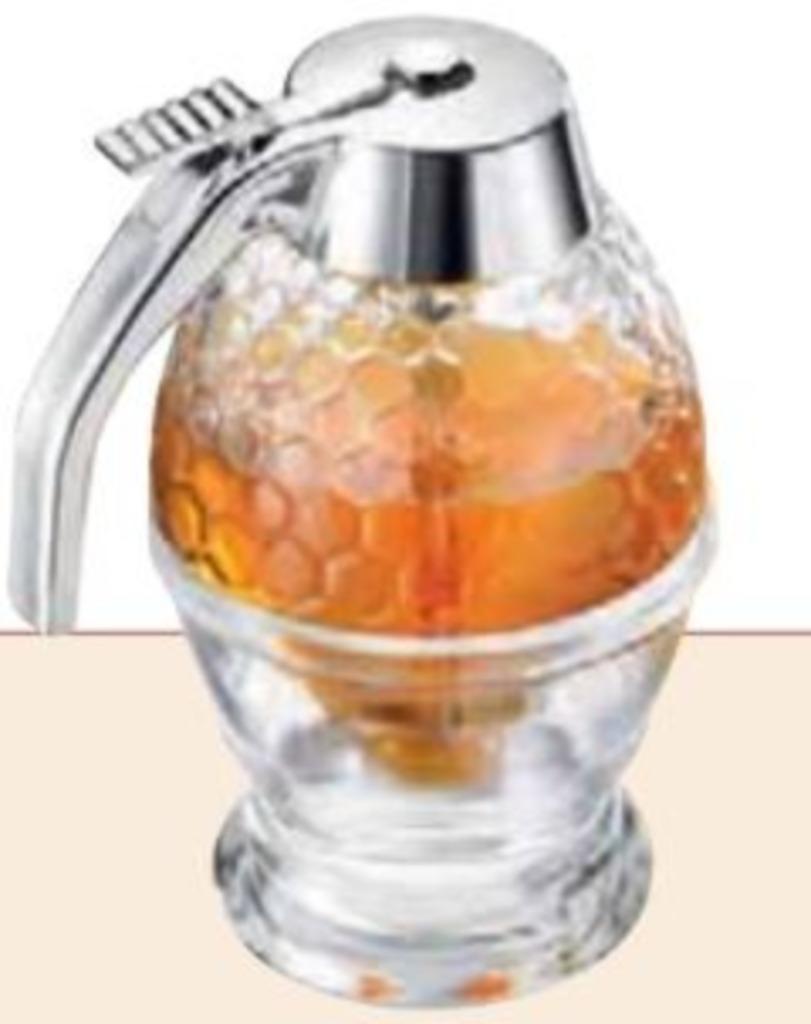 glazen honingpot, Ophalen, Zo goed als nieuw, Glas