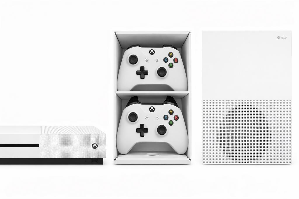 Xbox One S 1 To + 2 manettes originales -comme neuve, Enlèvement, Xbox One, Avec disque dur