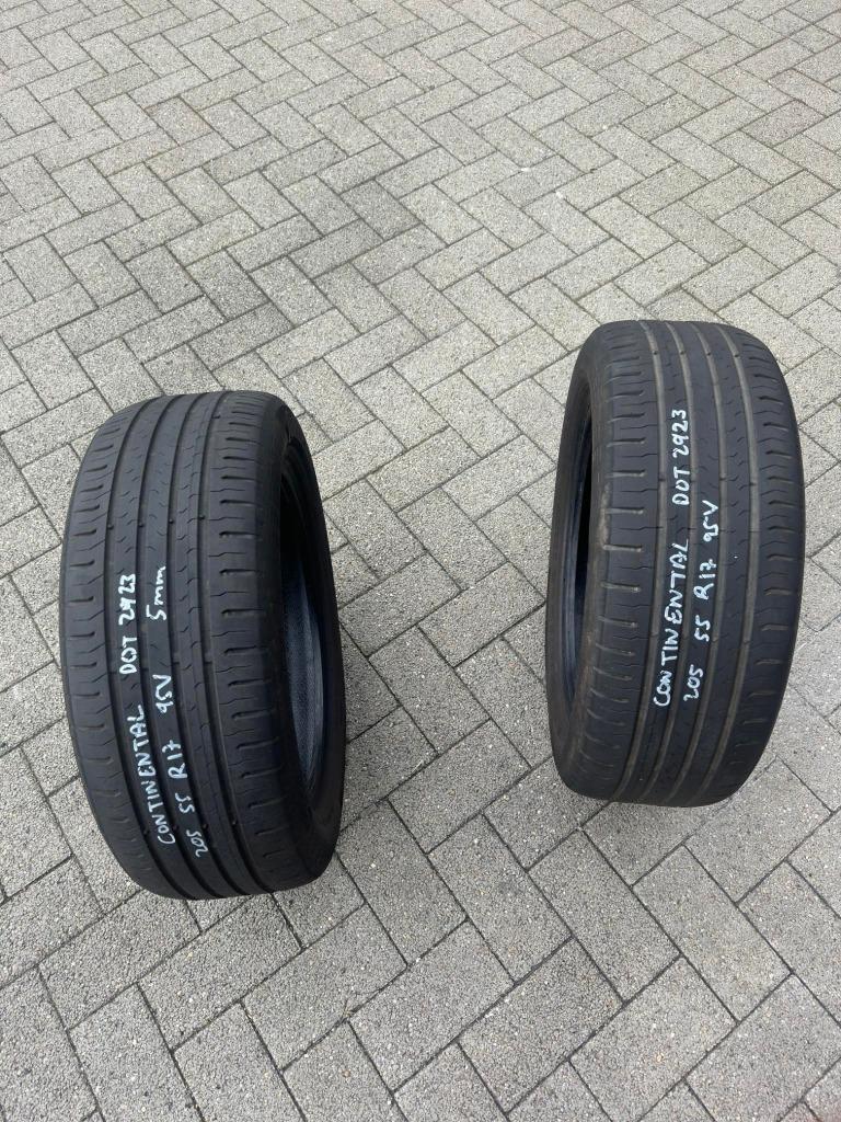 205 55 R17 95V CONTINENTAL 5mm OCCASIE STUK PRIJS : 25€, Auto-onderdelen, Overige Auto-onderdelen, Alfa Romeo, BMW, Citroën, Daihatsu