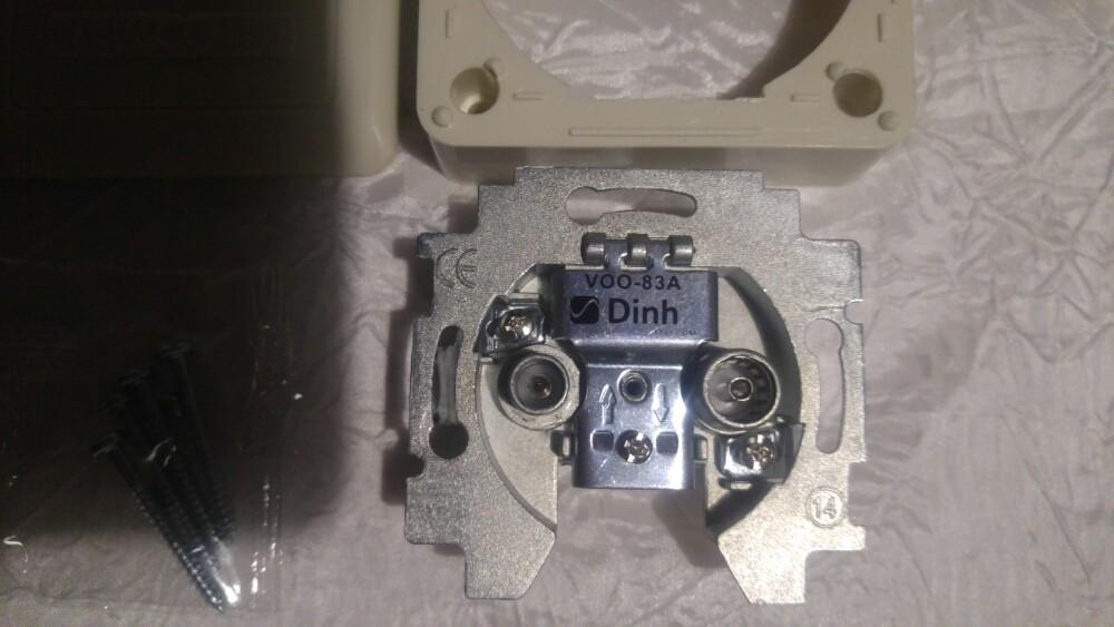 Port coax cable tv internet radio fm dinh voo 83 a complet, Ophalen of Verzenden, Zo goed als nieuw