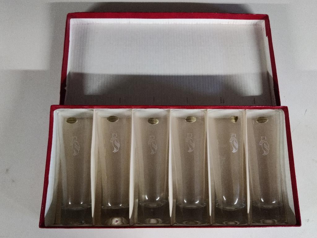 Set vintage glazen (Pelikaan) - France Sonovera Landrecies, Enlèvement ou Envoi
