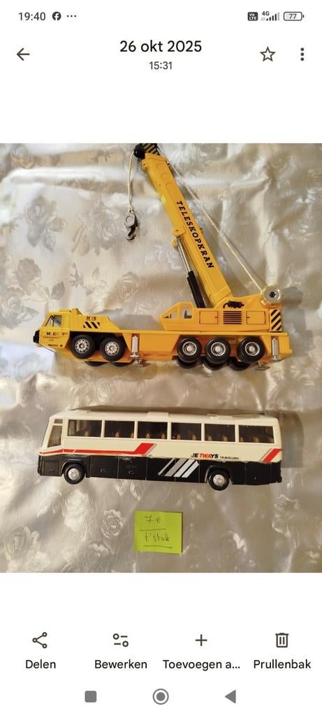 57 autootjes van Matchbox en Majorette en bijbehorigheden, Enlèvement