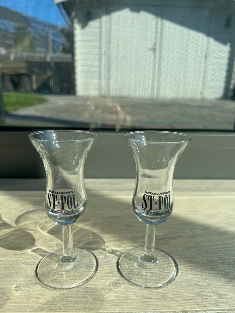 2 jenever glaasjes St Pol, Ophalen of Verzenden, Zo goed als nieuw