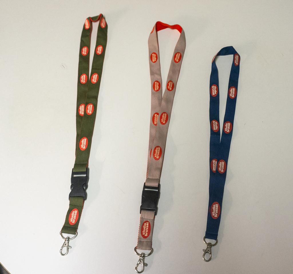 Lanyards Stubru Studio Brussel houwtouw sleutelhanger, Verzamelen, Ophalen of Verzenden, Nieuw