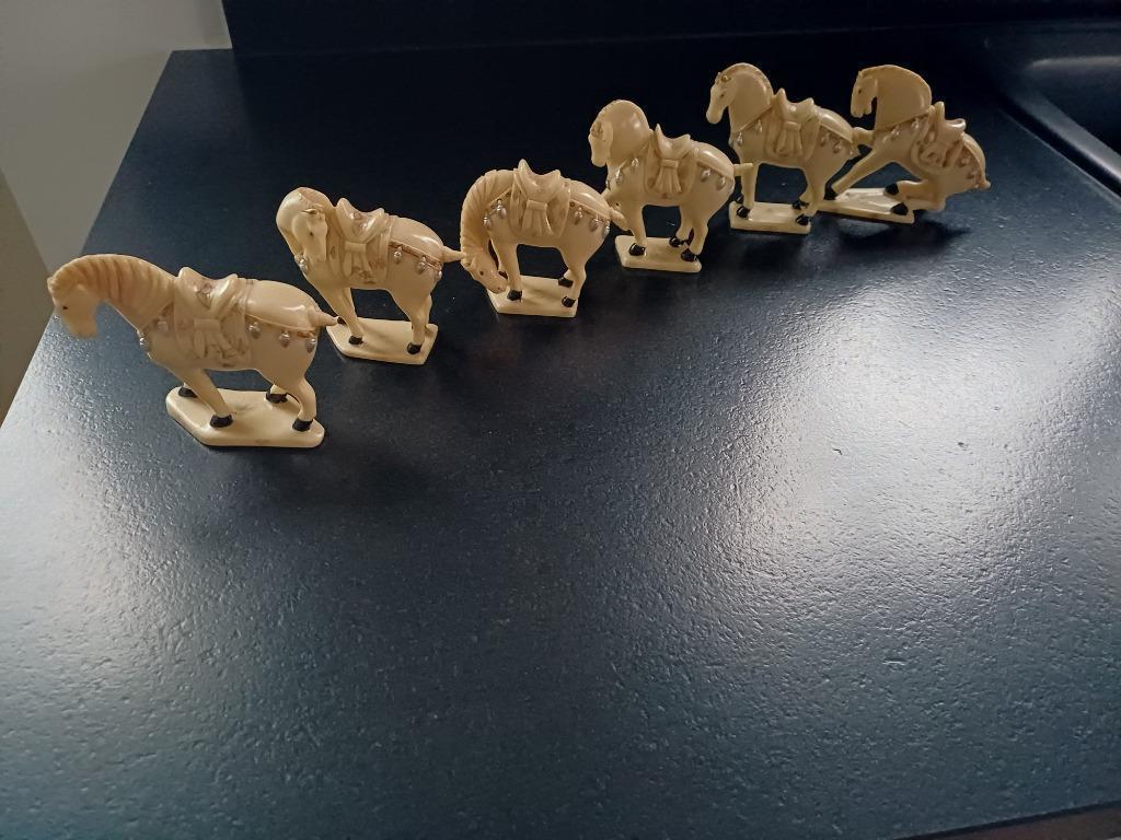 6 mooie Aziatische paardjes, Ophalen of Verzenden