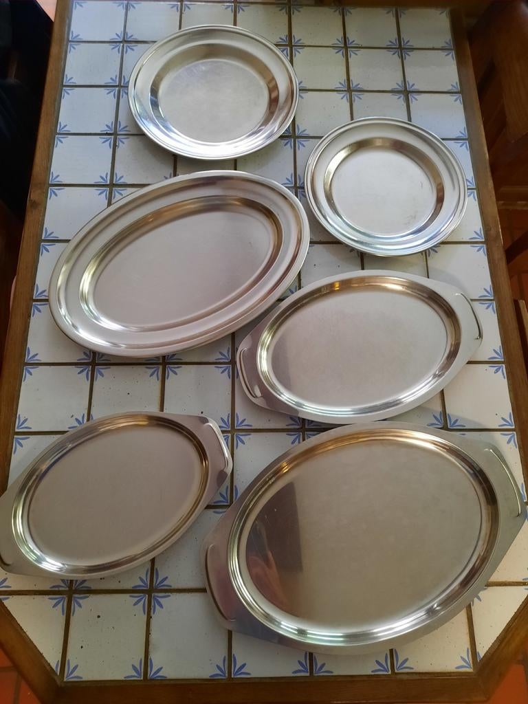 Inox schotels., Ophalen, Gebruikt