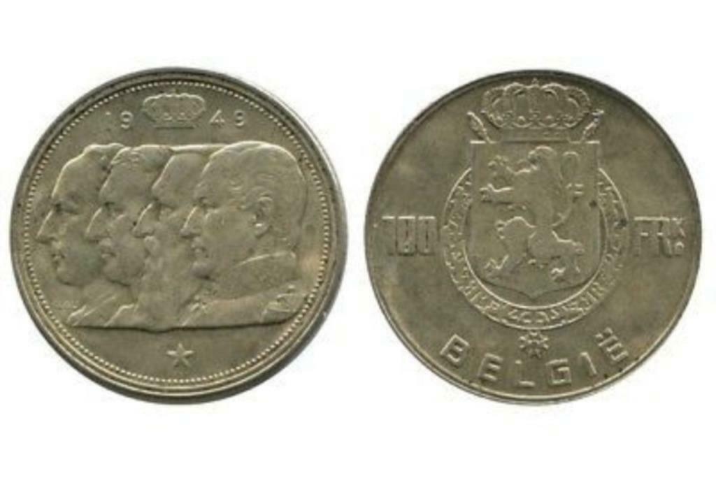 piece monnaie belge 100 franc, Ophalen of Verzenden, België, Overige waardes, Zilver