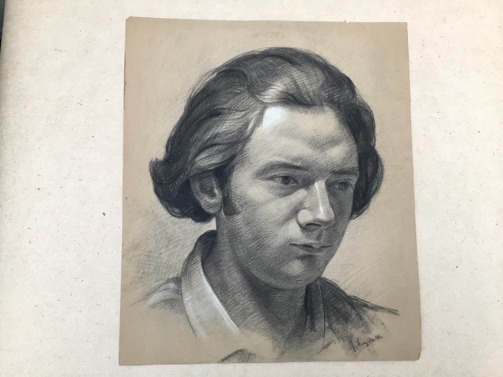 Originele houtskooltekening Frans Luyckx, Ophalen of Verzenden