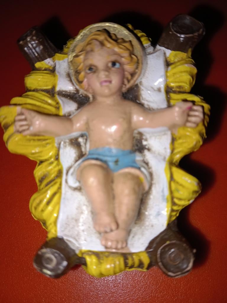 Jésus dans la crèche (ancienne) 🎄 -> 5€, Enlèvement ou Envoi