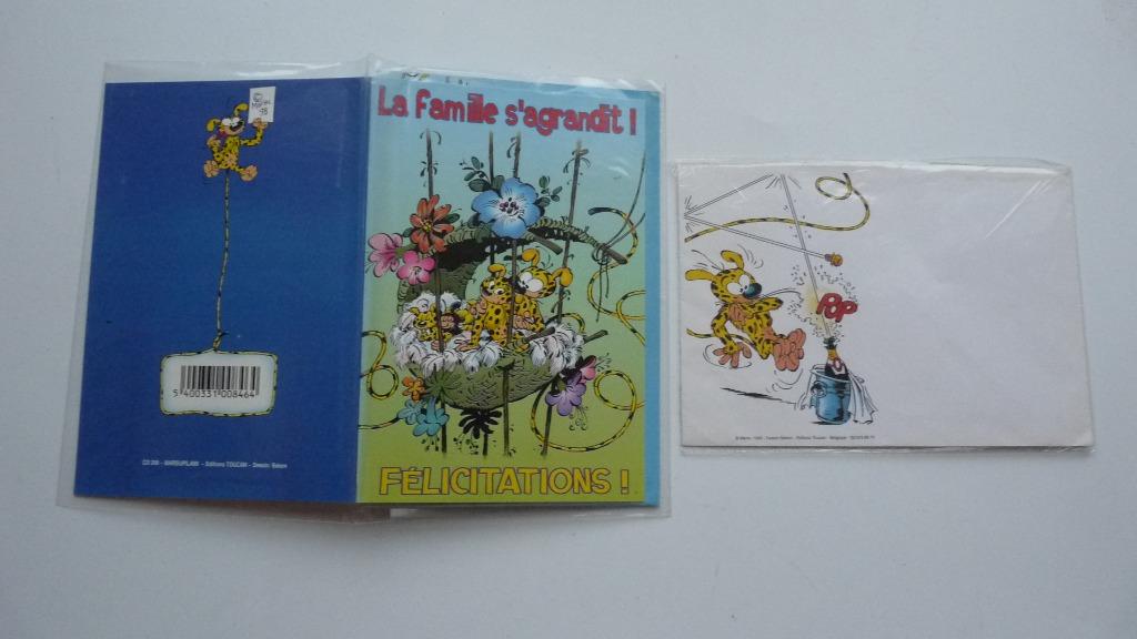 Marsupilami    -  Carte de Félicitations  + 2 enveloppes, Enlèvement ou Envoi, Neuf