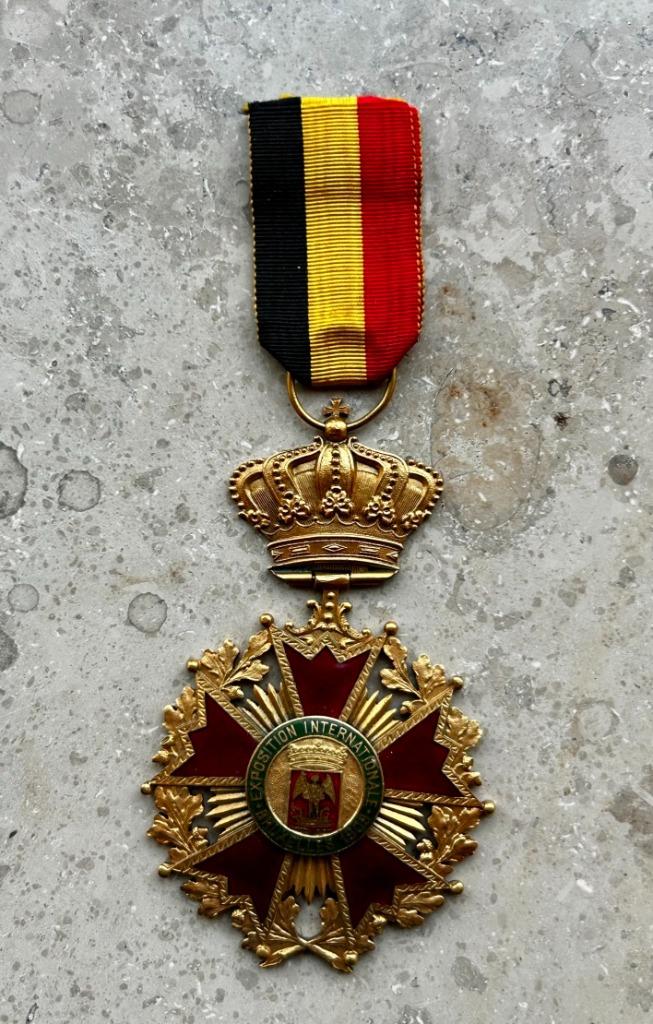 Médaille, brasserie Bésème-Morlion Wetteren, Bruxelles 1909, Enlèvement ou Envoi, Autres matériaux