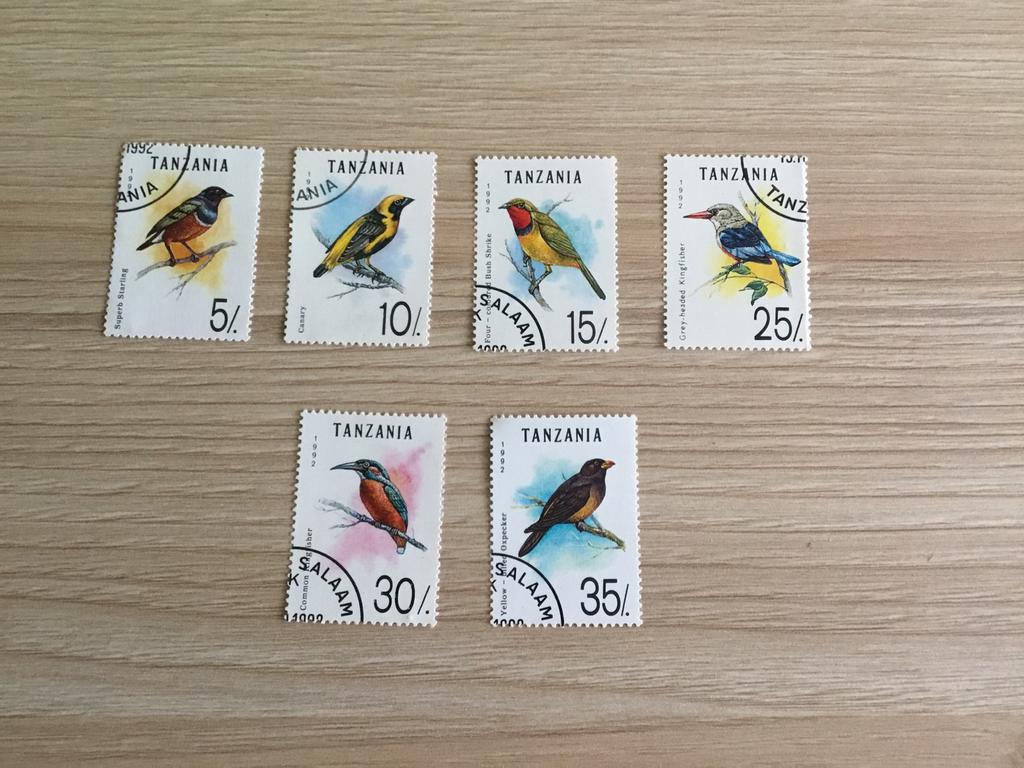 Postzegels vogels, Ophalen of Verzenden, Gestempeld, Dier of Natuur