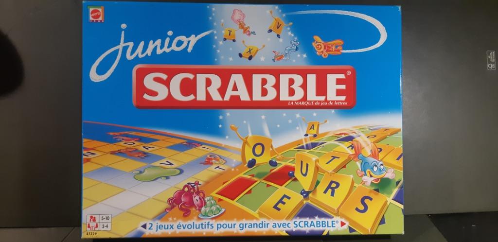 SCRABBLE JUNIOR MATTEL, Enlèvement, Comme neuf