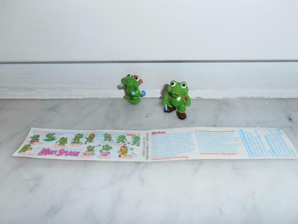 Figurines "Grenouilles Mini Splash" – KINDER/FERRERO (1994), Collections, Enlèvement ou Envoi, Utilisé, Figurines