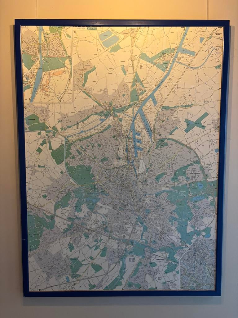 Oude stadskaart Gent-ingelijst anno 1980, Ophalen
