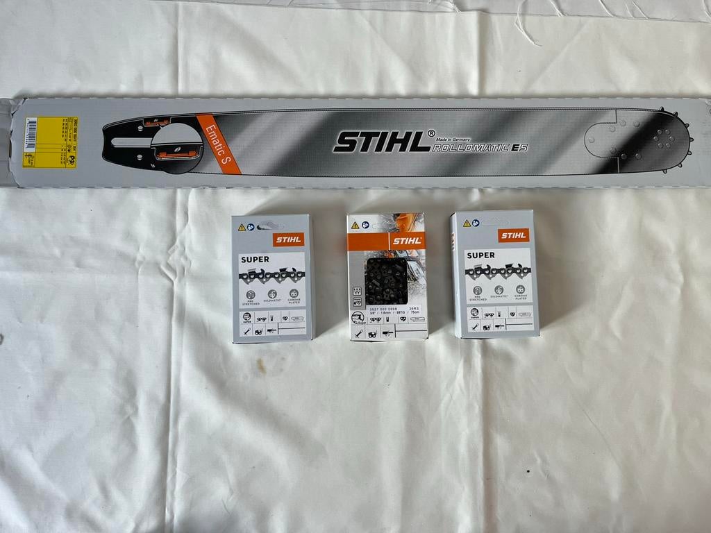 Stihl Rollomatic es 75cm + 3 super kettingen, Ophalen of Verzenden, Nieuw