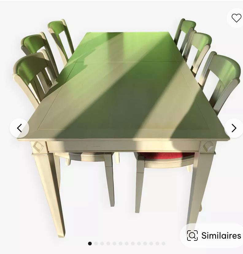 Table XL vintage + allonge, Enlèvement