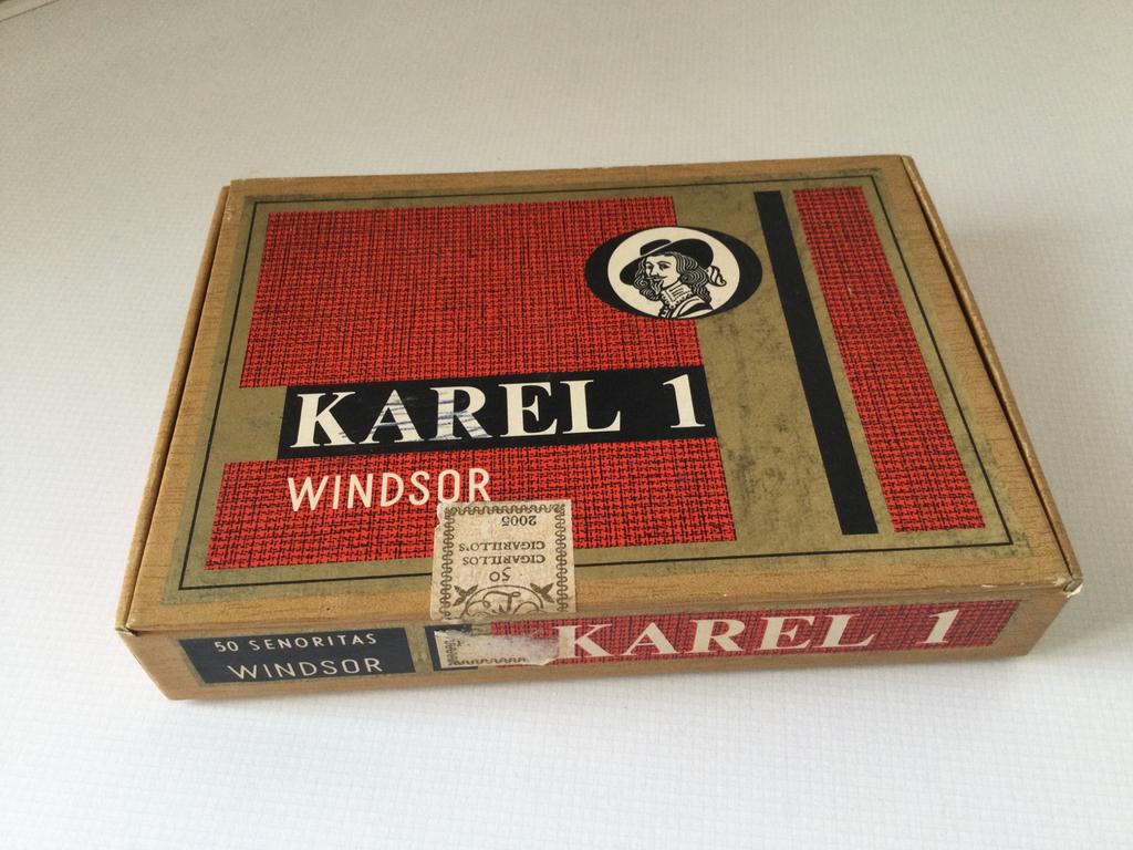 Karel 1 Windsor houten sigarenkistje, Enlèvement ou Envoi, Utilisé