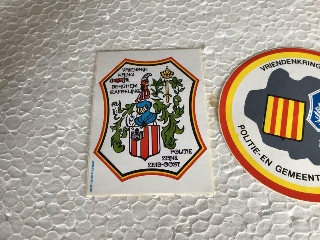Autocollants de police (6w,2), Collections, Enlèvement ou Envoi, Comme neuf, Société ou Association