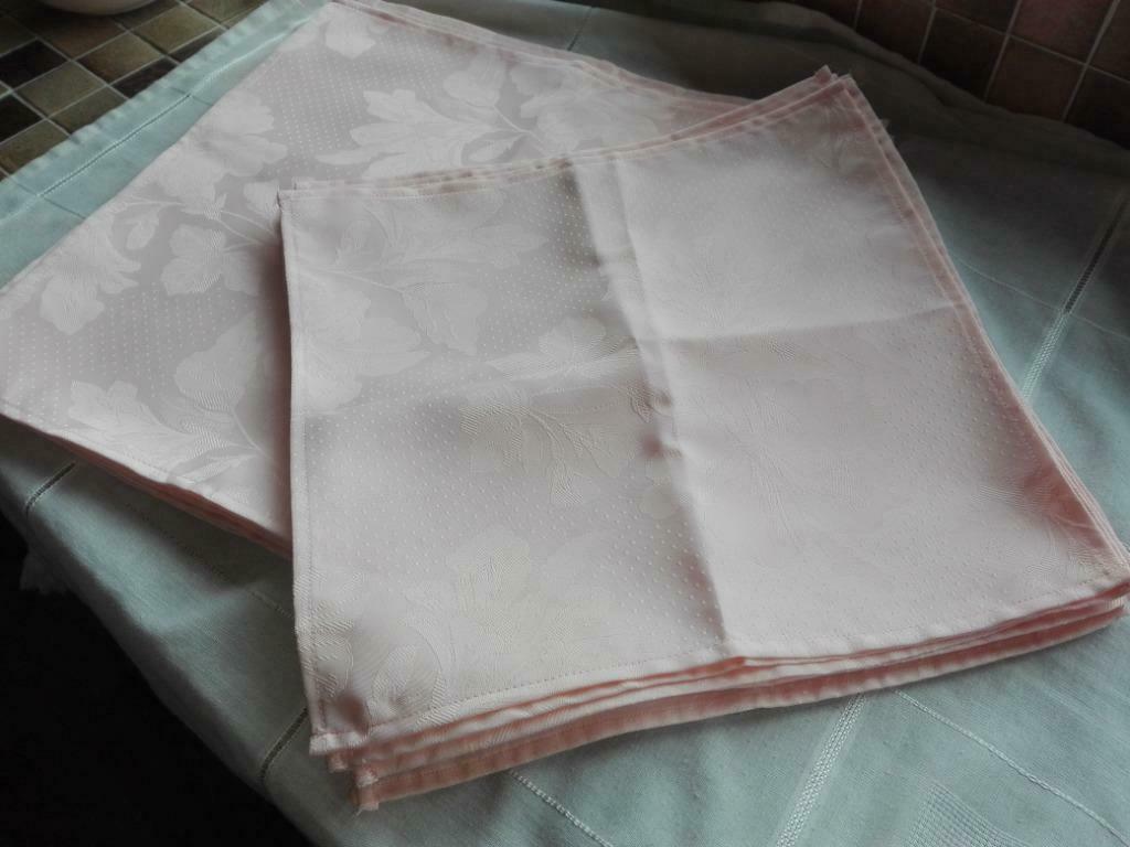 Stoffen servetten zalmkleur, Ophalen of Verzenden, Gebruikt