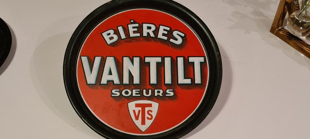 bieres vantilt soeurs VTS Emaille plateau bierplateau, Verzamelen, Ophalen of Verzenden