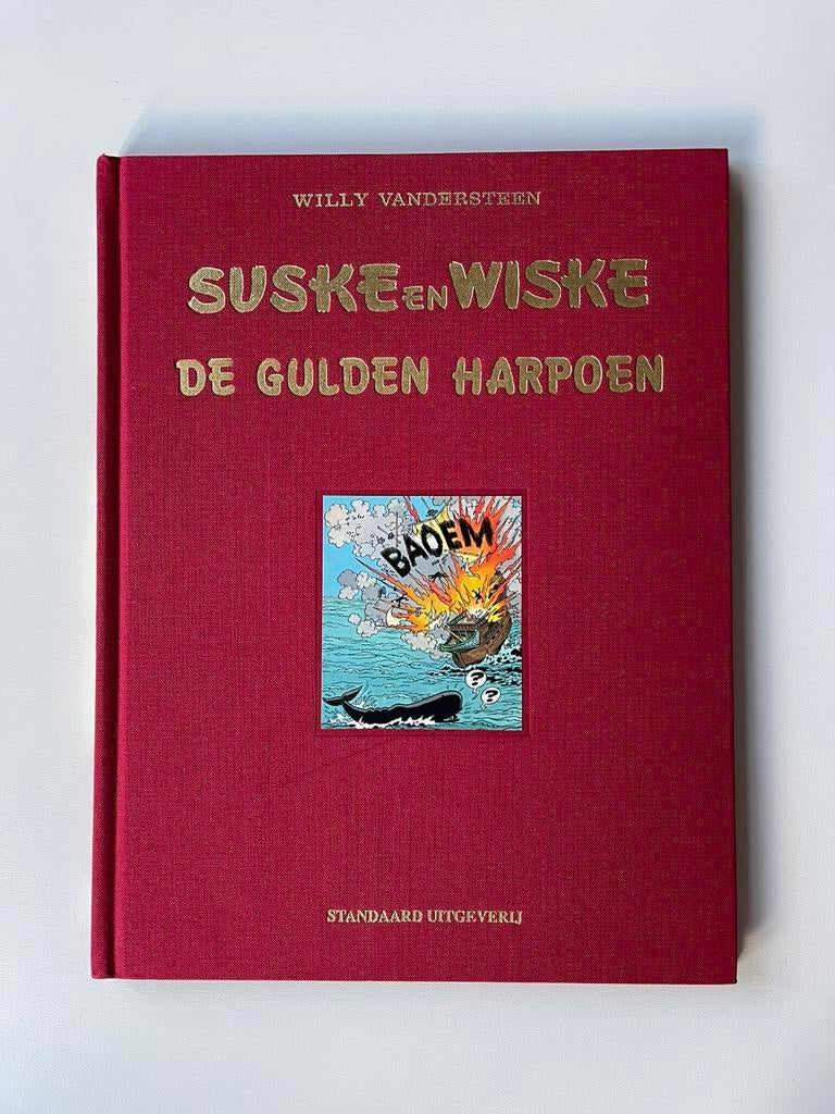 Suske en Wiske luxe de gulden harpoen gesigneerd, Boeken, Stripverhalen, Ophalen of Verzenden