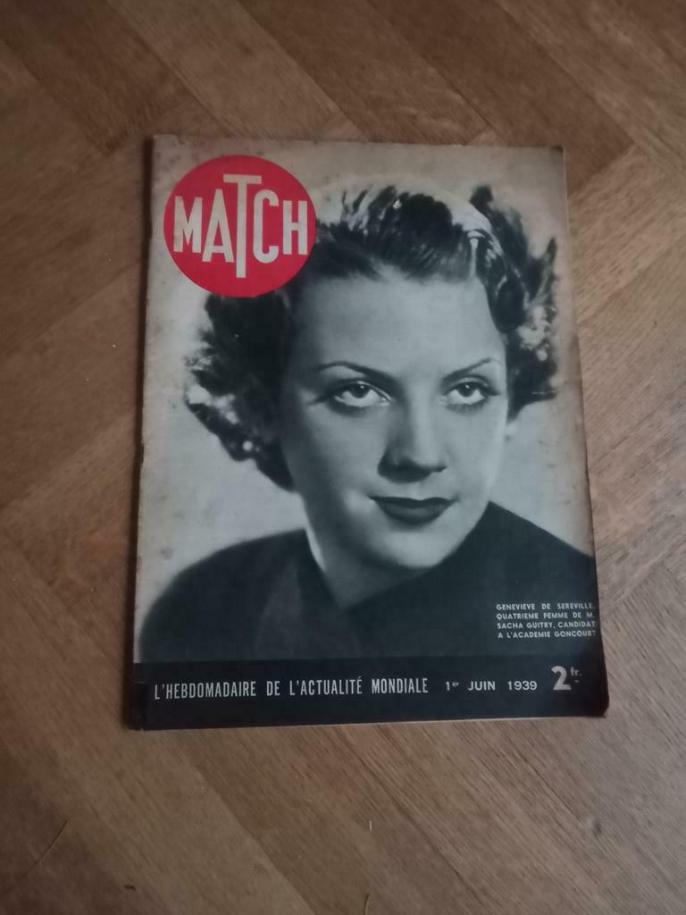 Ww2 magazine match Frankrijk juni 1939, Enlèvement ou Envoi