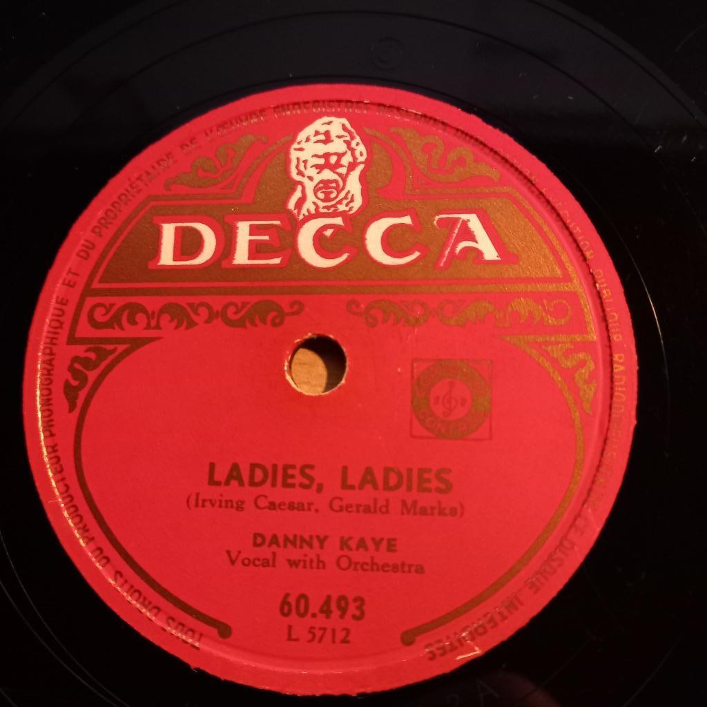 Danny Kaye  – Ladies, Ladies / Pigalle - 10", 78 RPM, Ophalen of Verzenden, Gebruikt, 10 inch