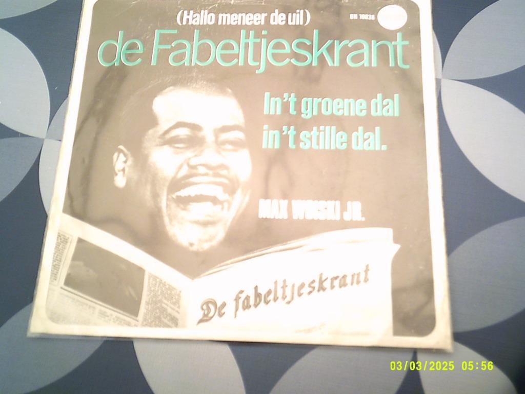 .De Fabeltjeskrant-Max Woiski Jr. ‎– (Hallo Meneer De Uil), Ophalen of Verzenden, Zo goed als nieuw, Overige formaten, Levenslied of Smartlap