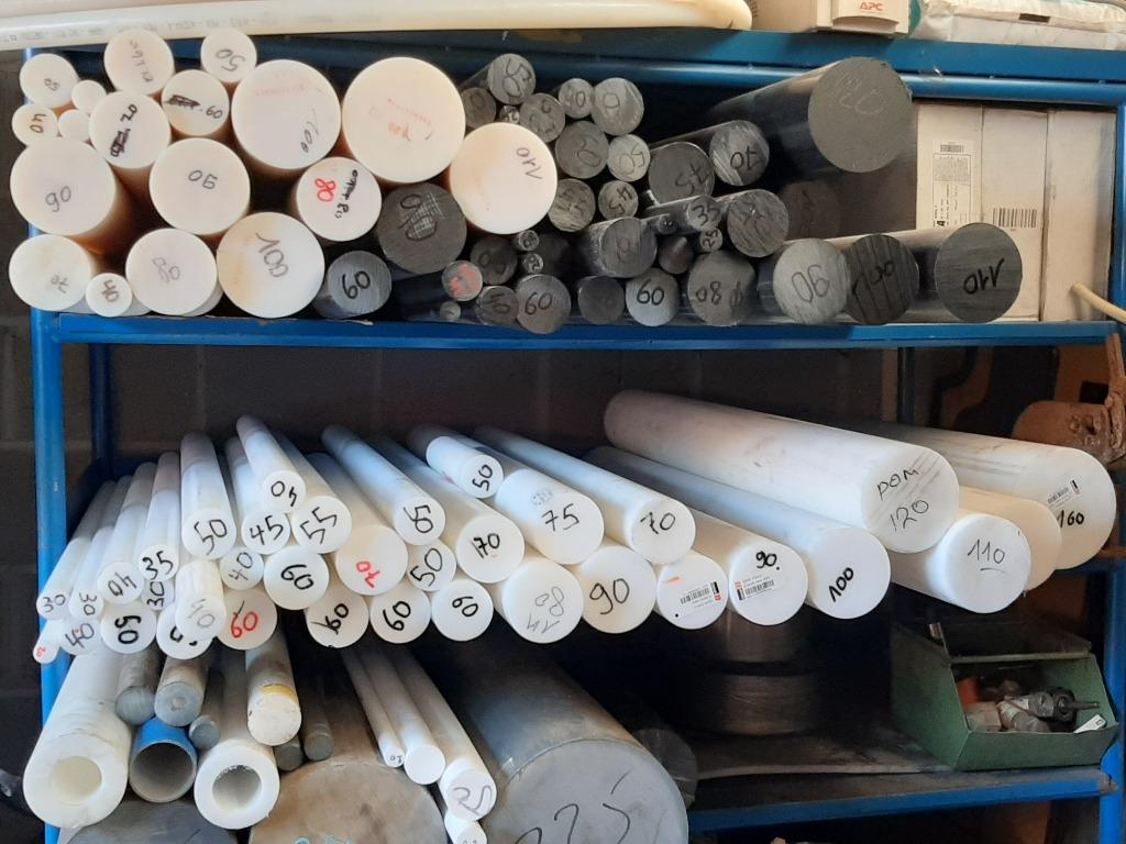 Plastiques techniques - POM - PA6 - PTFE - NYLON - ERTALON, Neuf, Enlèvement ou Envoi, 500 à 1000 mm, Geen idee